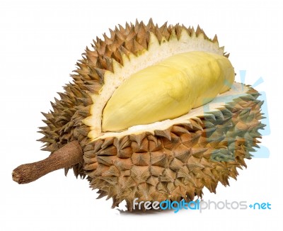 Durian Isolated On The White Background Stock Photo