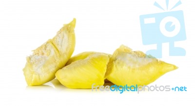 Durian Isolated On White Background Stock Photo