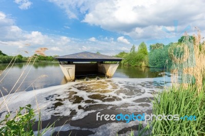 Dutch Construction For Drinking Water Purification Stock Photo