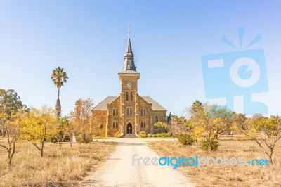 Dutch Reformed Church, Nieuwoudtville, Northern Cape, South Afri… Stock Photo