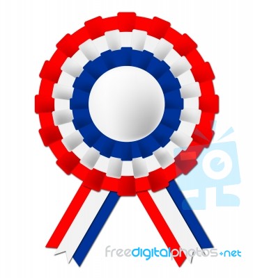 Dutch Rosette Shows The Netherlands And Certificate Stock Image