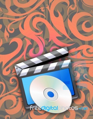 DVD Su Piano Stock Image