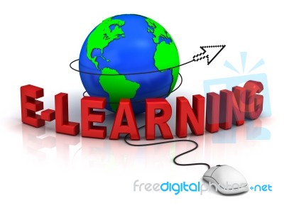 E Learning Concept Stock Image