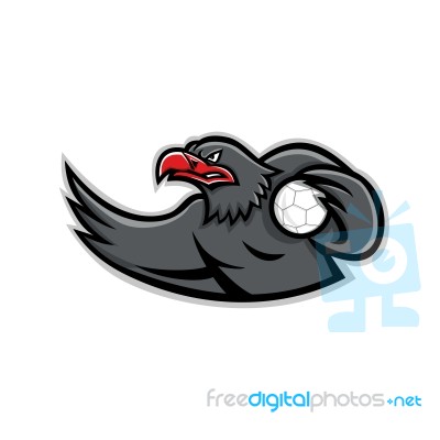 Eagle Handball Player Mascot Stock Image