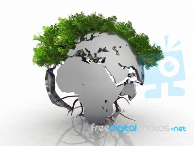 Earth And Tree Stock Image