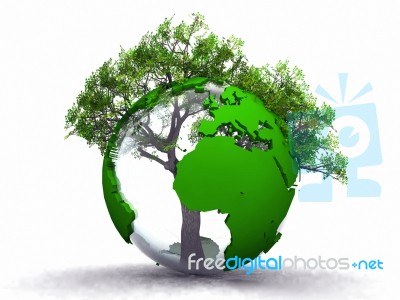 Earth And Tree Stock Image