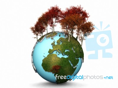 Earth And Trees Stock Image