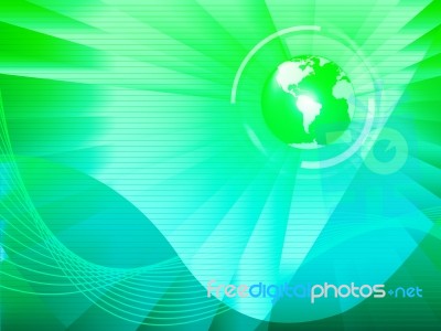 Earth Background Means World Technology Or Globe Transfer
 Stock Image