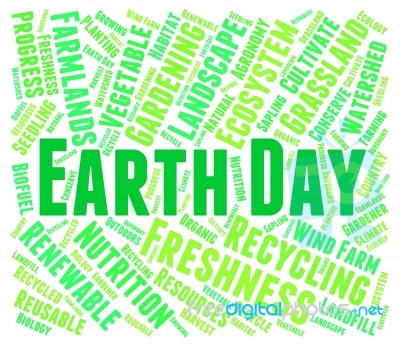 Earth Day Represents Eco Friendly And Eco-friendly Stock Image