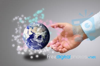 Earth In Hand Stock Image