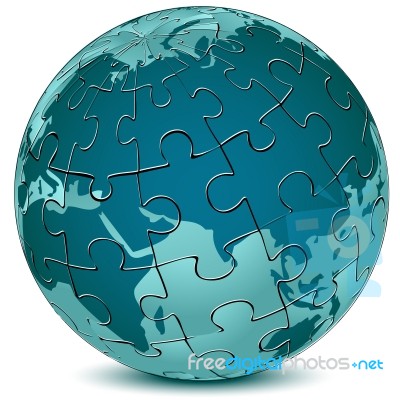 Earth Jigsaw Puzzle Stock Image