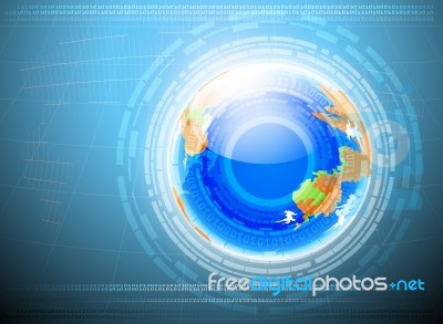 Earth Technology Stock Image