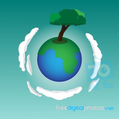 Earth Tree Stock Image