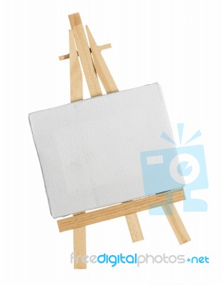 Easel And Canvas Stock Photo