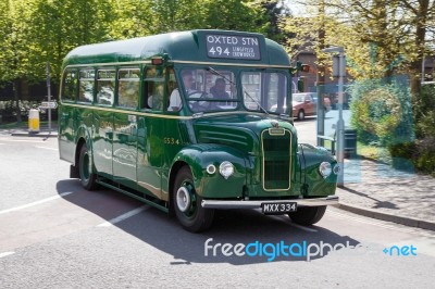 East Grinstead Vintage Bus Rally Stock Photo