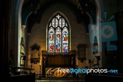 East Grinstead,  West Sussex/uk - August 18 :  Altar In St Swith… Stock Photo