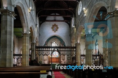 East Grinstead,  West Sussex/uk - August 18 :  Main Altar In St Stock Photo