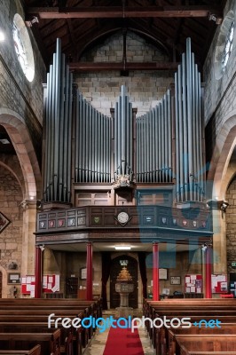 East Grinstead,  West Sussex/uk - August 18 :  View Of The Organ… Stock Photo