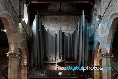 East Grinstead,  West Sussex/uk - August 18 :  View Of The Organ… Stock Photo