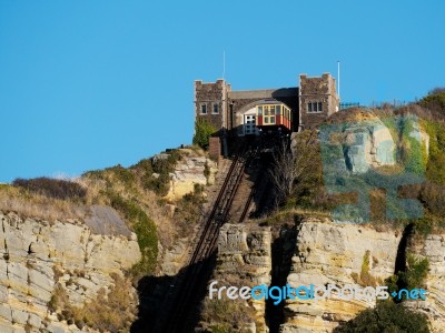 East Hill Funicular Railway In Hastings Stock Photo