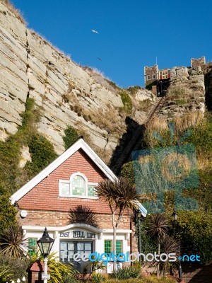 East Hill Funicular Railway In Hastings Stock Photo