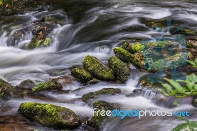 East Lyn River Stock Photo