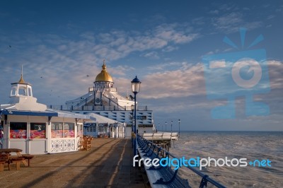 Eastbourne, East Sussex/uk - January 7 : View Of Eastbourne Pier… Stock Photo