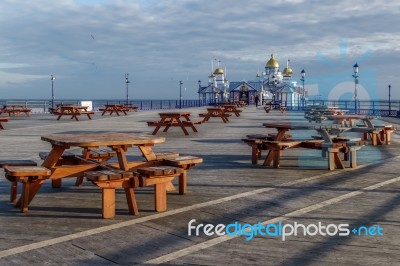 Eastbourne, East Sussex/uk - January 7 : View Of Eastbourne Pier… Stock Photo