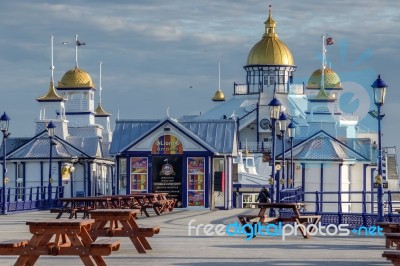 Eastbourne, East Sussex/uk - January 7 : View Of Eastbourne Pier… Stock Photo