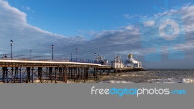 Eastbourne, East Sussex/uk - January 7 : View Of Eastbourne Pier… Stock Photo