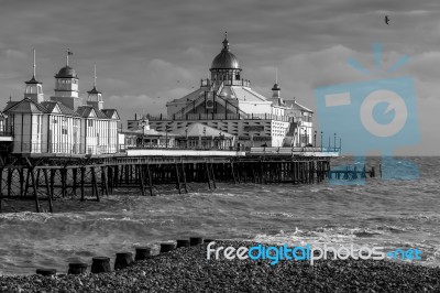 Eastbourne, East Sussex/uk - January 7 : View Of Eastbourne Pier… Stock Photo