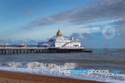 Eastbourne, East Sussex/uk - January 7 : View Of Eastbourne Pier… Stock Photo