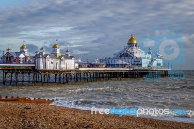 Eastbourne, East Sussex/uk - January 7 : View Of Eastbourne Pier… Stock Photo