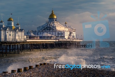 Eastbourne, East Sussex/uk - January 7 : View Of Eastbourne Pier… Stock Photo