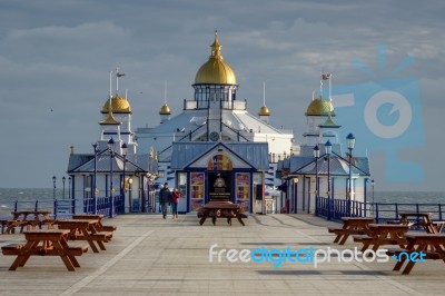 Eastbourne, East Sussex/uk - January 7 : View Of Eastbourne Pier… Stock Photo