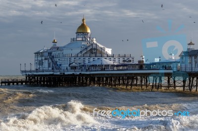 Eastbourne, East Sussex/uk - January 7 : View Of Eastbourne Pier… Stock Photo