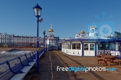 Eastbourne, East Sussex/uk - January 7 : View Of Eastbourne Pier… Stock Photo