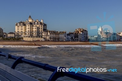 Eastbourne, East Sussex/uk - January 7 : View Of The Queens Hote… Stock Photo