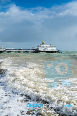 Eastbourne, East Sussex/uk - October 21 : Tail End Of Storm Bria… Stock Photo