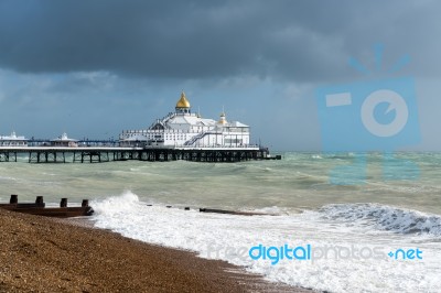 Eastbourne, East Sussex/uk - October 21 : Tail End Of Storm Bria… Stock Photo