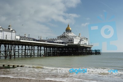 Eastbourne, Sussex/uk - February 19 : View Of The Pier In Eastbo… Stock Photo