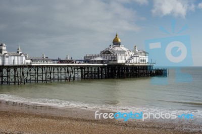 Eastbourne, Sussex/uk - February 19 : View Of The Pier In Eastbo… Stock Photo