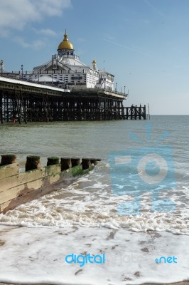 Eastbourne, Sussex/uk - February 19 : View Of The Pier In Eastbo… Stock Photo