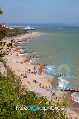 Eastbourne, Sussex/uk - June 3 : Eastbourne Beach In Sussex On J… Stock Photo