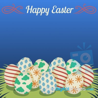 Easter Background Stock Image