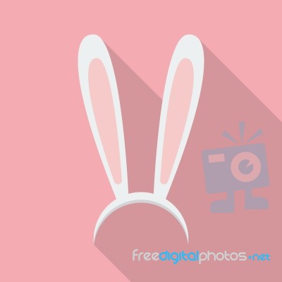 Easter Bunny Ears Mask Stock Image