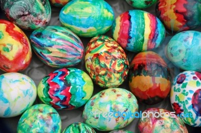 Easter Egg Background Stock Photo