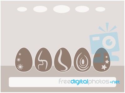 Easter Egg Background Illustration Stock Image