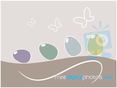 Easter Egg Background Illustration Stock Image