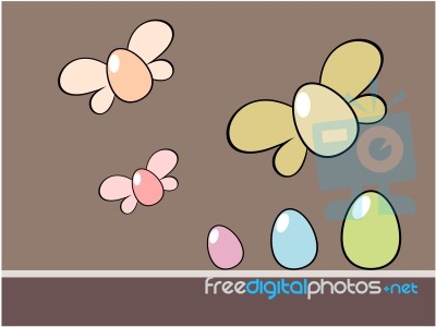 Easter Egg Background Illustration Stock Image